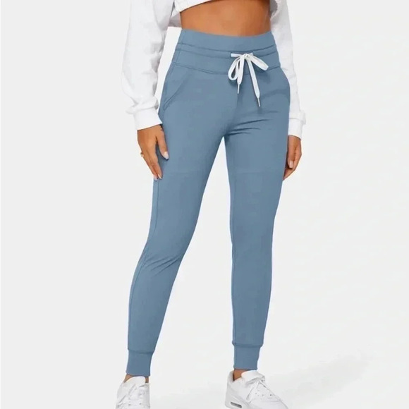 Halara Airy High Waisted Drawstring Side Pocket Cool Touch Full Length Joggers - Picture 1 of 5